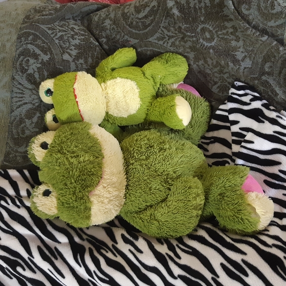Frogs Stuffed Animals Plush toys Lot set Big And Small Duo - Picture 8 of 10